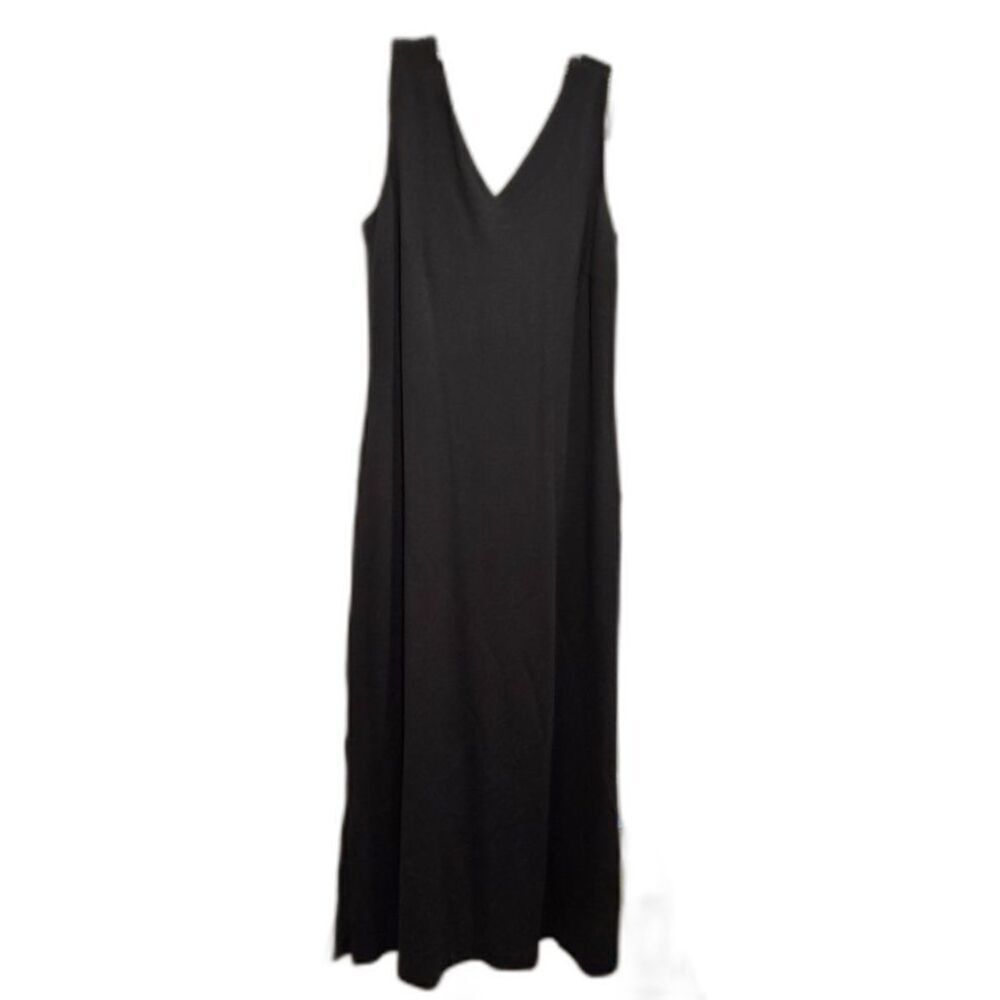 Talbots Black Cross Back Maxi Dress Semi Formal dress Size Small - Picture 2 of 5